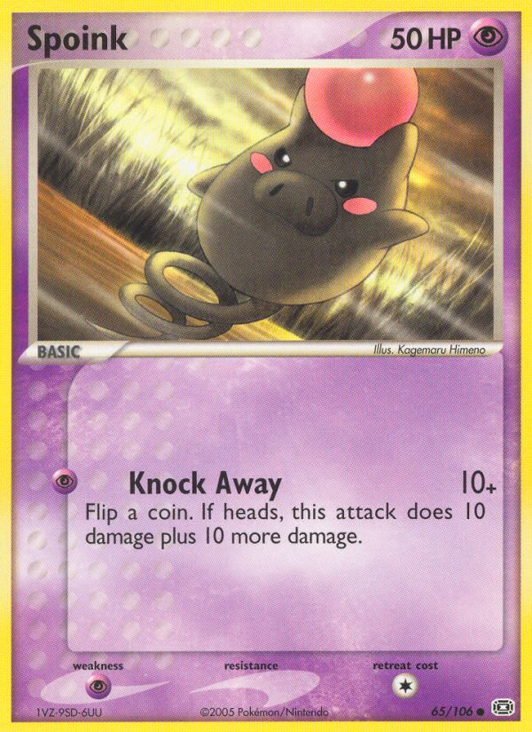 Spoink - Emerald - #65 - Pokemon TCG card