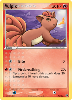 Vulpix - Emerald - #72 - Pokemon TCG card