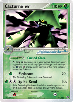Cacturne ex - Emerald - #91 - Pokemon TCG card
