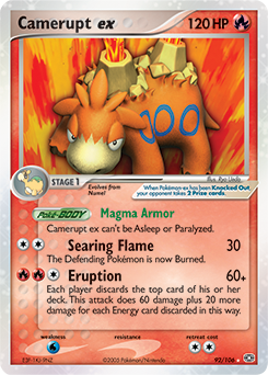 Camerupt ex #92 Camerupt ex - Emerald - #92 - Pokemon TCG card