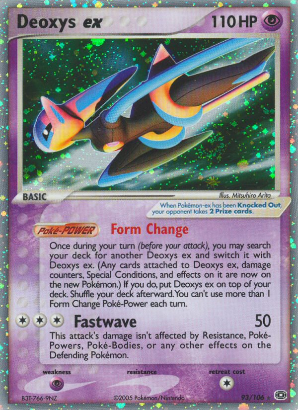 Deoxys ex - Emerald - #93 - Pokemon TCG card
