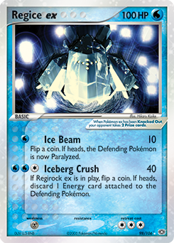 Regice ex #98 Regice ex - Emerald - #98 - Pokemon TCG card