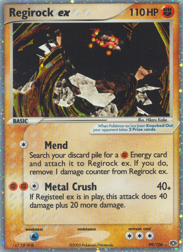 Regirock ex - Emerald - #99 - Pokemon TCG card