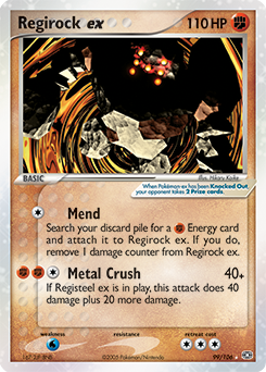 Regirock ex - Emerald - #99 - Pokemon TCG card