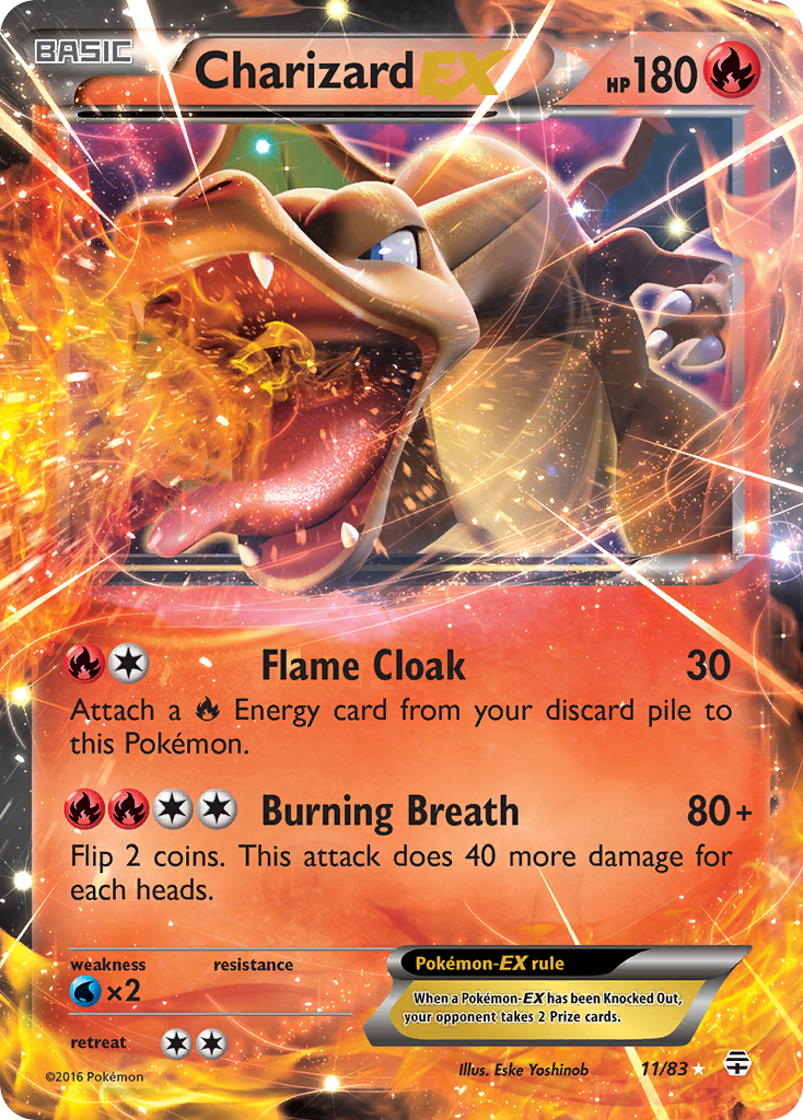 Charizard-EX - Generations - #11 - Pokemon TCG card