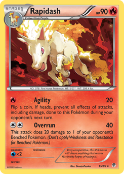 Rapidash #15 Rapidash - Generations - #15 - Pokemon TCG card