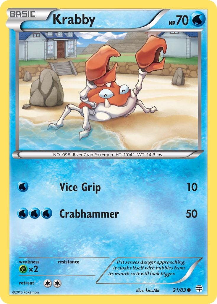 Krabby - Generations - #21 - Pokemon TCG card
