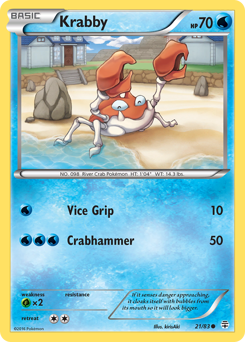 Krabby - Generations - #21 - Pokemon TCG card