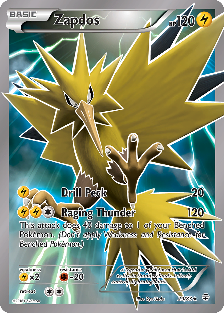 Zapdos - Generations - #29 - Pokemon TCG card