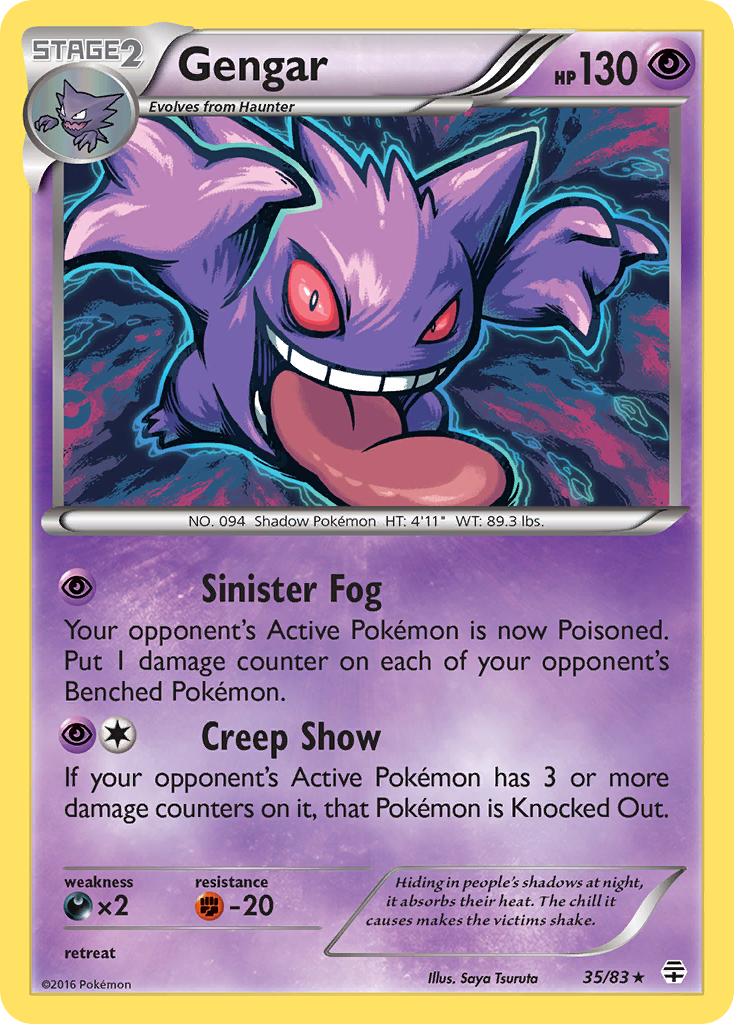 Gengar - Generations - #35 - Pokemon TCG card