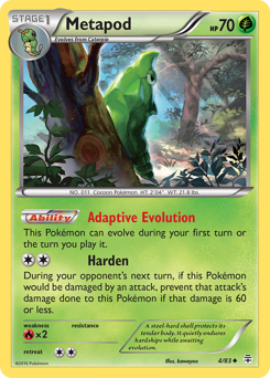 Metapod #4 Metapod - Generations - #4 - Pokemon TCG card