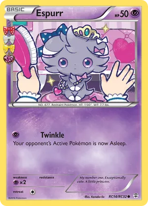 Espurr #RC14 Espurr - Generations: Radiant Collection - #RC14 - Pokemon TCG card