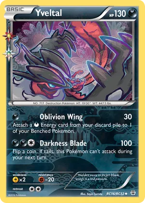 Yveltal - Generations: Radiant Collection - #RC16 - Pokemon TCG card