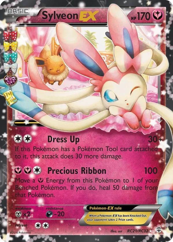 Sylveon-EX - Generations: Radiant Collection - #RC21 - Pokemon TCG card