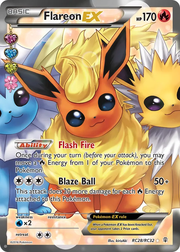Flareon-EX - Generations: Radiant Collection - #RC28 - Pokemon TCG card