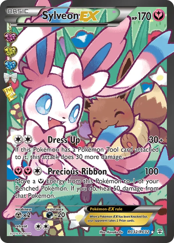 Sylveon-EX - Generations: Radiant Collection - #RC32 - Pokemon TCG card