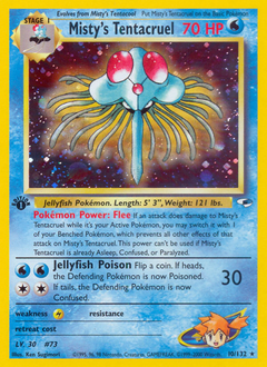 Misty's Tentacruel #10 Misty's Tentacruel - Gym Heroes - #10 - Pokemon TCG card