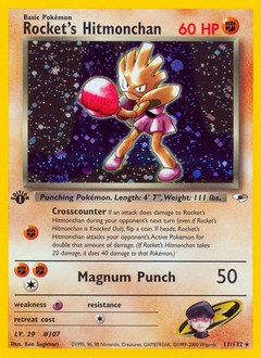 Rocket's Hitmonchan - Gym Heroes - #11 - Pokemon TCG card