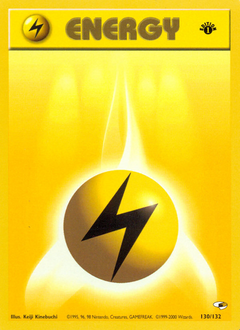 Lightning Energy - Gym Heroes - #130 - Pokemon TCG card