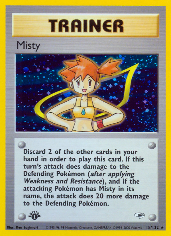 Misty - Gym Heroes - #18 - Pokemon TCG card