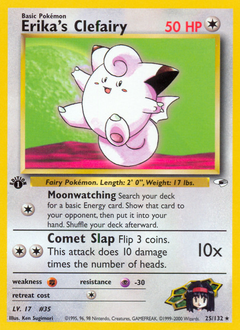 Erika's Clefairy - Gym Heroes - #25 - Pokemon TCG card