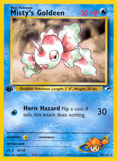Misty's Goldeen #30 Misty's Goldeen - Gym Heroes - #30 - Pokemon TCG card