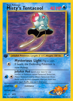 Misty's Tentacool - Gym Heroes - #32 - Pokemon TCG card
