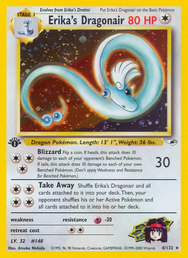 Erika's Dragonair - Gym Heroes - #4 - Pokemon TCG card