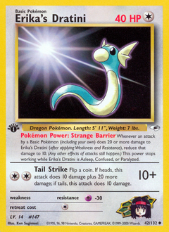Erika's Dratini #42 Erika's Dratini - Gym Heroes - #42 - Pokemon TCG card