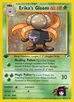 Erika's Gloom - Gym Heroes - #45 - Pokemon TCG card