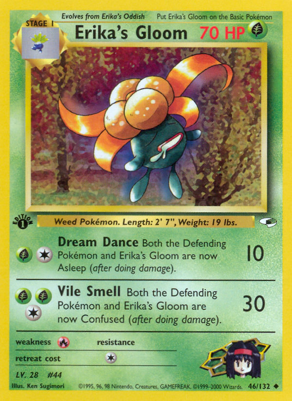 Erika's Gloom - Gym Heroes - #46 - Pokemon TCG card