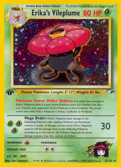 Erika's Vileplume #5 Erika's Vileplume - Gym Heroes - #5 - Pokemon TCG card