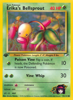 Erika's Bellsprout - Gym Heroes - #75 - Pokemon TCG card
