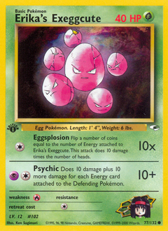 Erika's Exeggcute - Gym Heroes - #77 - Pokemon TCG card
