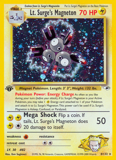 Lt. Surge's Magneton #8 Lt. Surge's Magneton - Gym Heroes - #8 - Pokemon TCG card