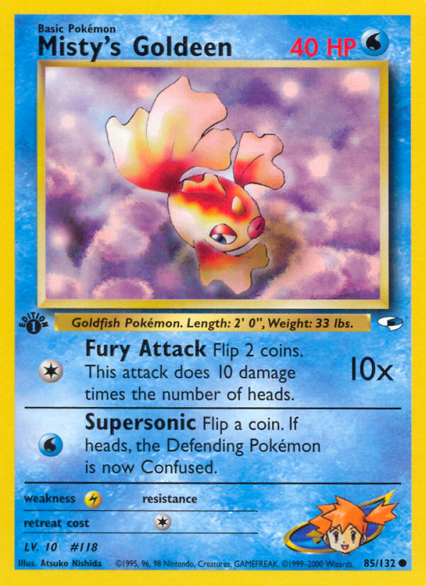 Misty's Goldeen - Gym Heroes - #85 - Pokemon TCG card