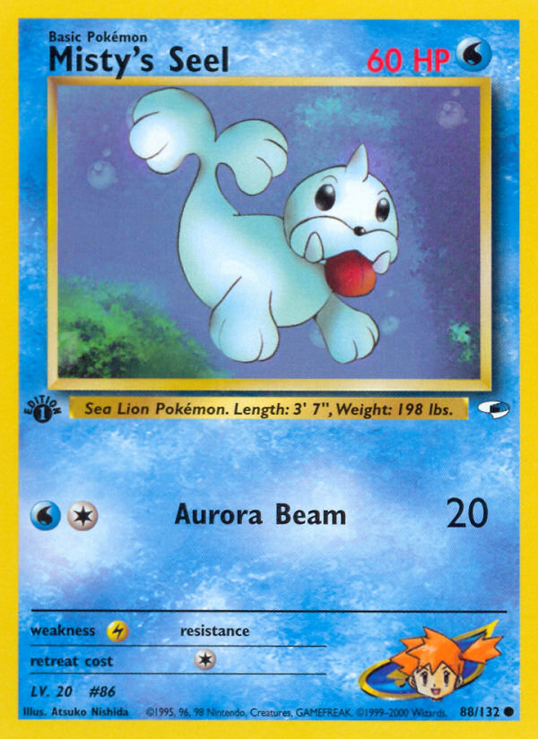 Misty's Seel - Gym Heroes - #88 - Pokemon TCG card