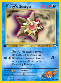 Misty's Staryu - Gym Heroes - #90 - Pokemon TCG card