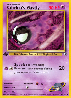 Sabrina's Gastly - Gym Heroes - #93 - Pokemon TCG card