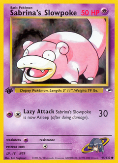 Sabrina's Slowpoke #95 Sabrina's Slowpoke - Gym Heroes - #95 - Pokemon TCG card
