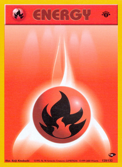 Fire Energy - Gym Challenge - #128 - Pokemon TCG card