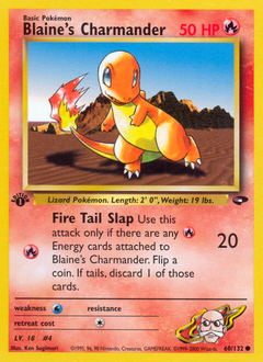 Blaine's Charmander #60 Blaine's Charmander - Gym Challenge - #60 - Pokemon TCG card