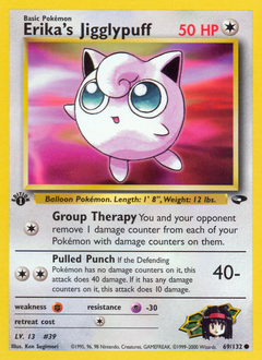 Erika's Jigglypuff - Gym Challenge - #69 - Pokemon TCG card