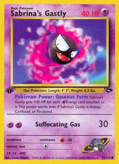 Sabrina's Gastly - Gym Challenge - #97 - Pokemon TCG card
