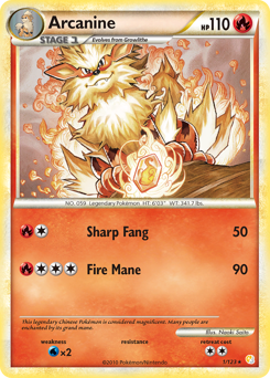 Arcanine #1 Arcanine - HeartGold & SoulSilver - #1 - Pokemon TCG card