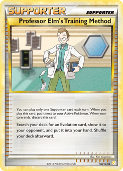 Professor Elm's Training Method - HeartGold & SoulSilver - #100 - Pokemon TCG card