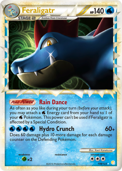 Feraligatr #108 Feraligatr - HeartGold & SoulSilver - #108 - Pokemon TCG card