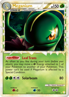 Meganium - HeartGold & SoulSilver - #109 - Pokemon TCG card