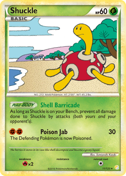 Shuckle - HeartGold & SoulSilver - #11 - Pokemon TCG card