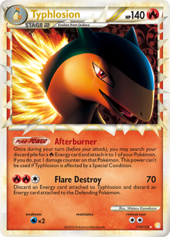 Typhlosion #110 Typhlosion - HeartGold & SoulSilver - #110 - Pokemon TCG card